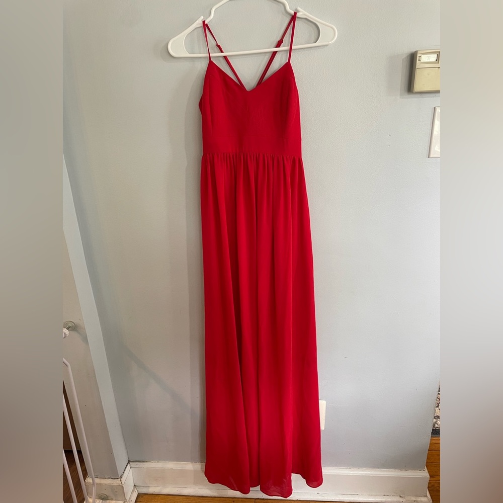 Women’s red formal dress